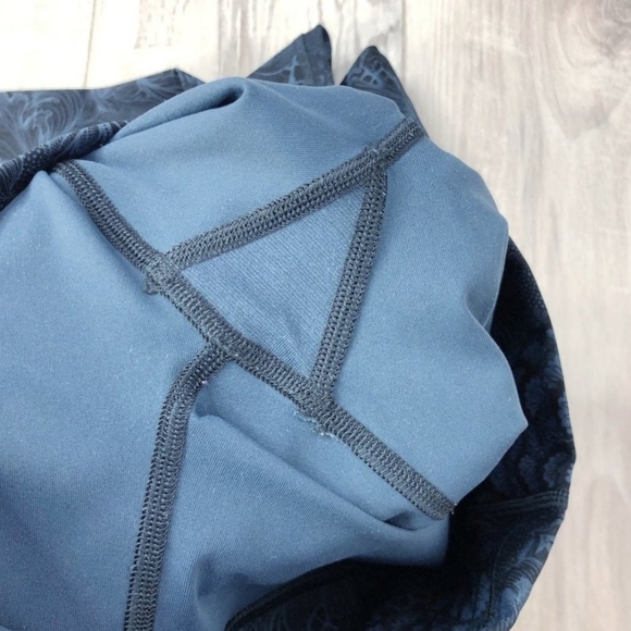 Lululemon Wunder Under Hi-Rise Tight 28" In Nouveau Mach Blue Black Size 6 - Picture 8 of 15